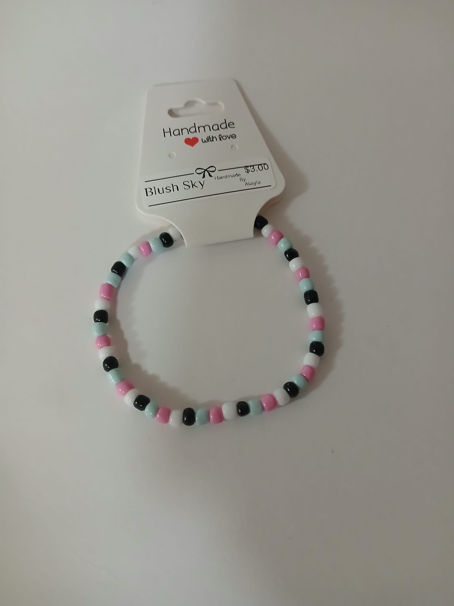 Blush Sky Beaded Bracelet