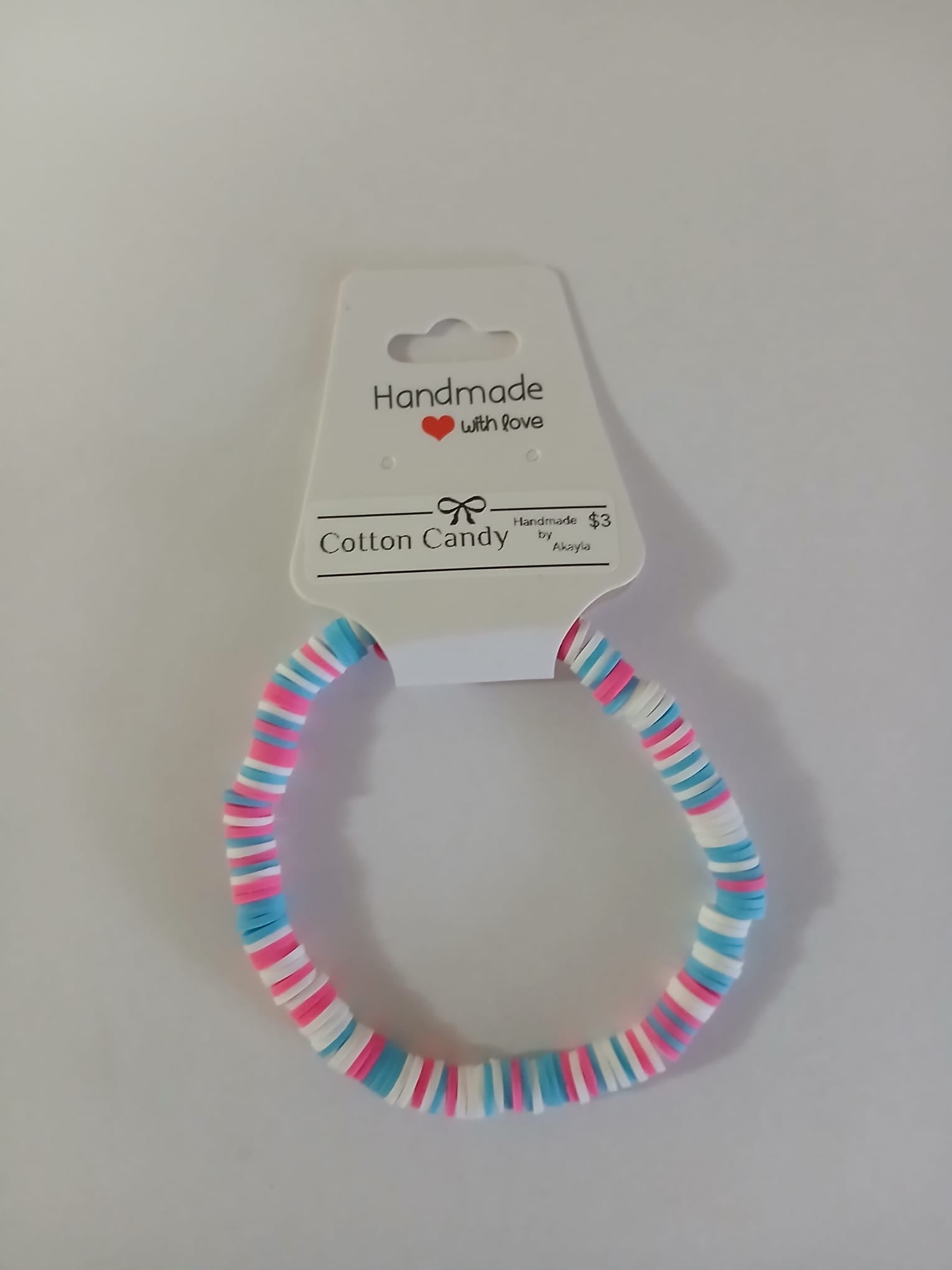 Cotton Candy Beaded Bracelet