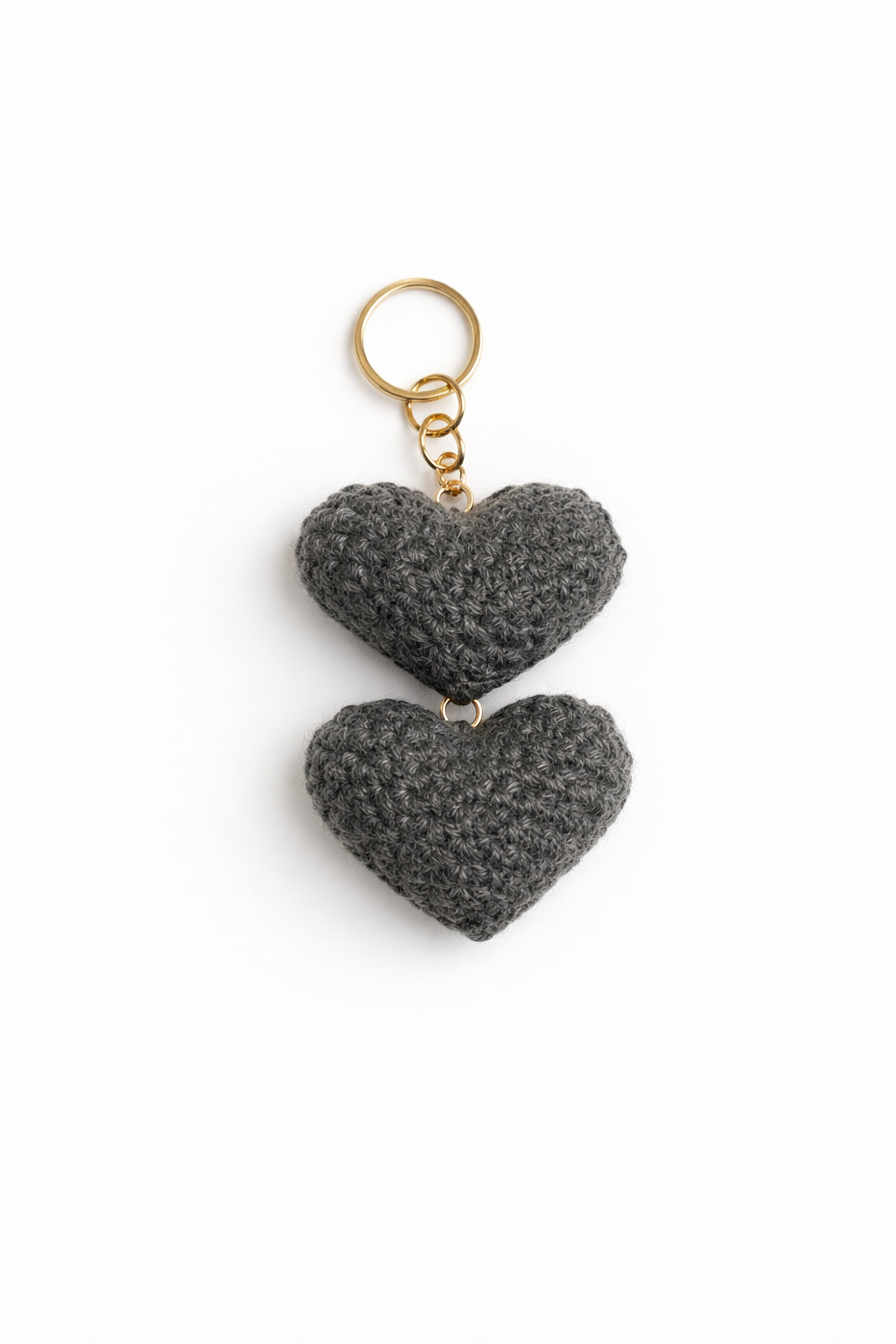 Double Heart Keychain